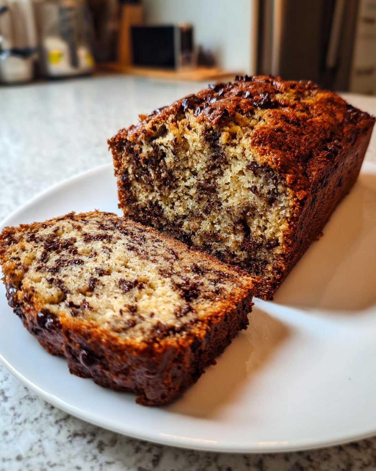 Chocolate Sourdough Banana Bread