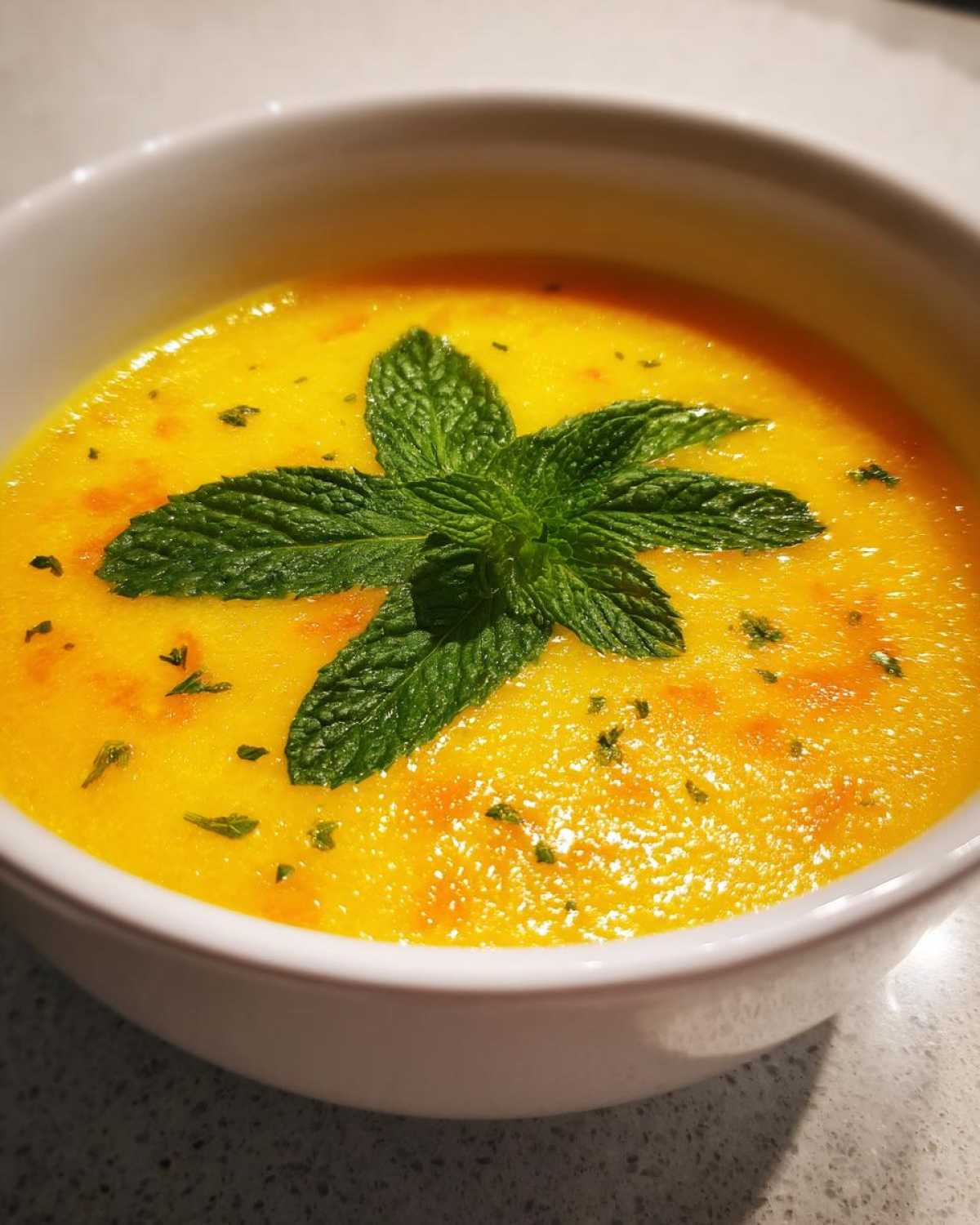 Cold Soup with Pineapple and Carrot