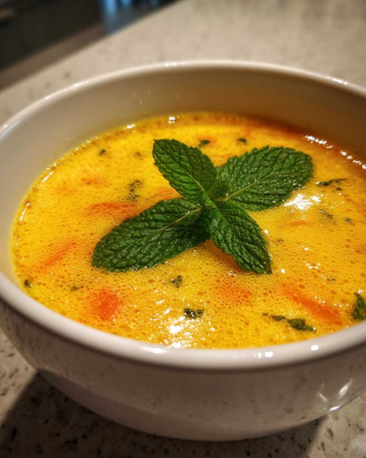 Cold Soup with Pineapple and Carrot