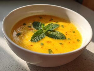 Cold Soup with Pineapple and Carrot