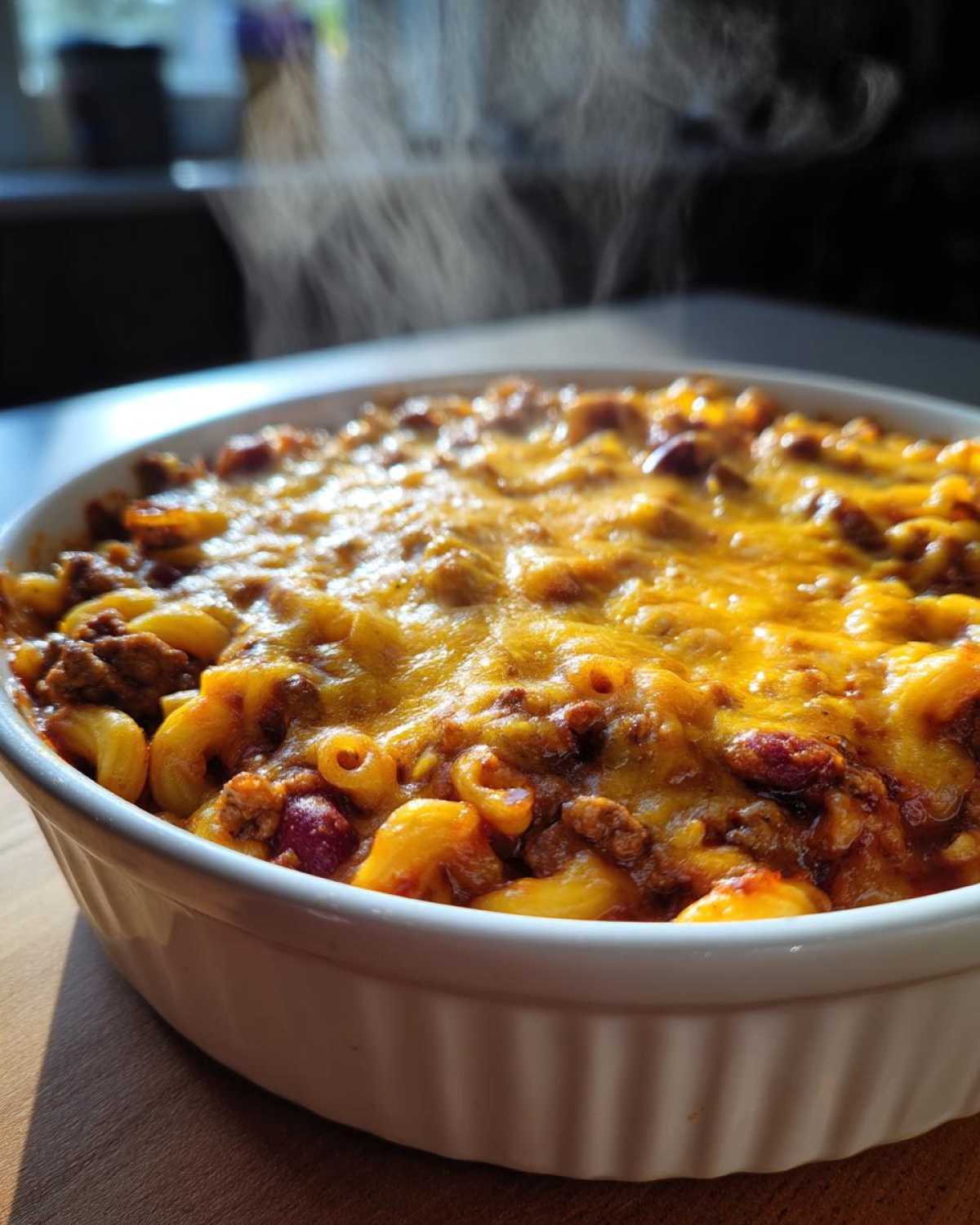 Coney Chili Mac Casserole