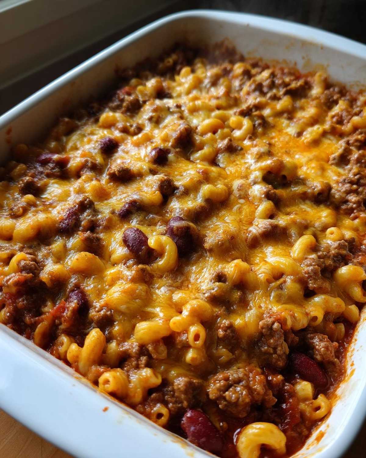 Coney Chili Mac Casserole