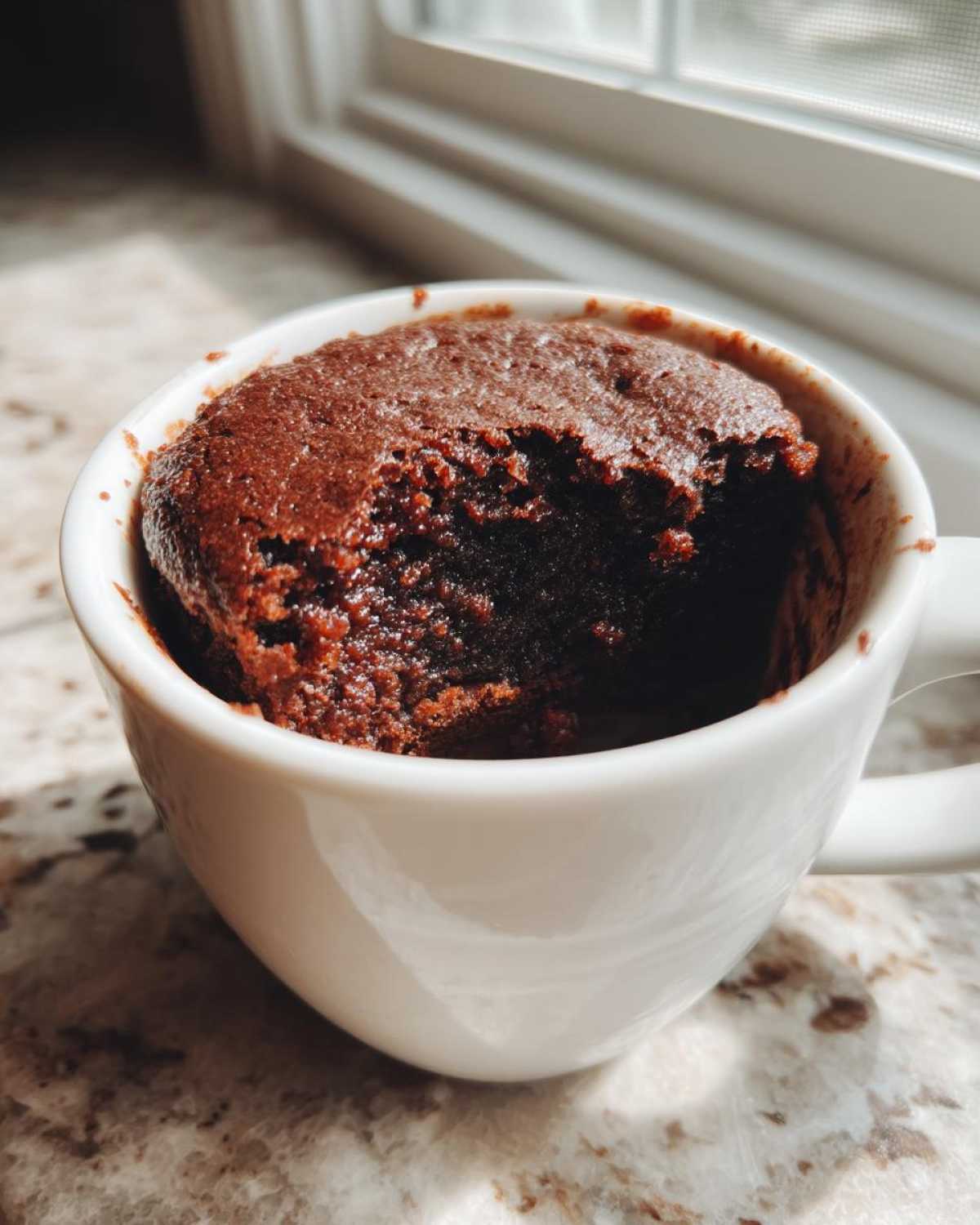 Cottage Cheese Microwave Brownie