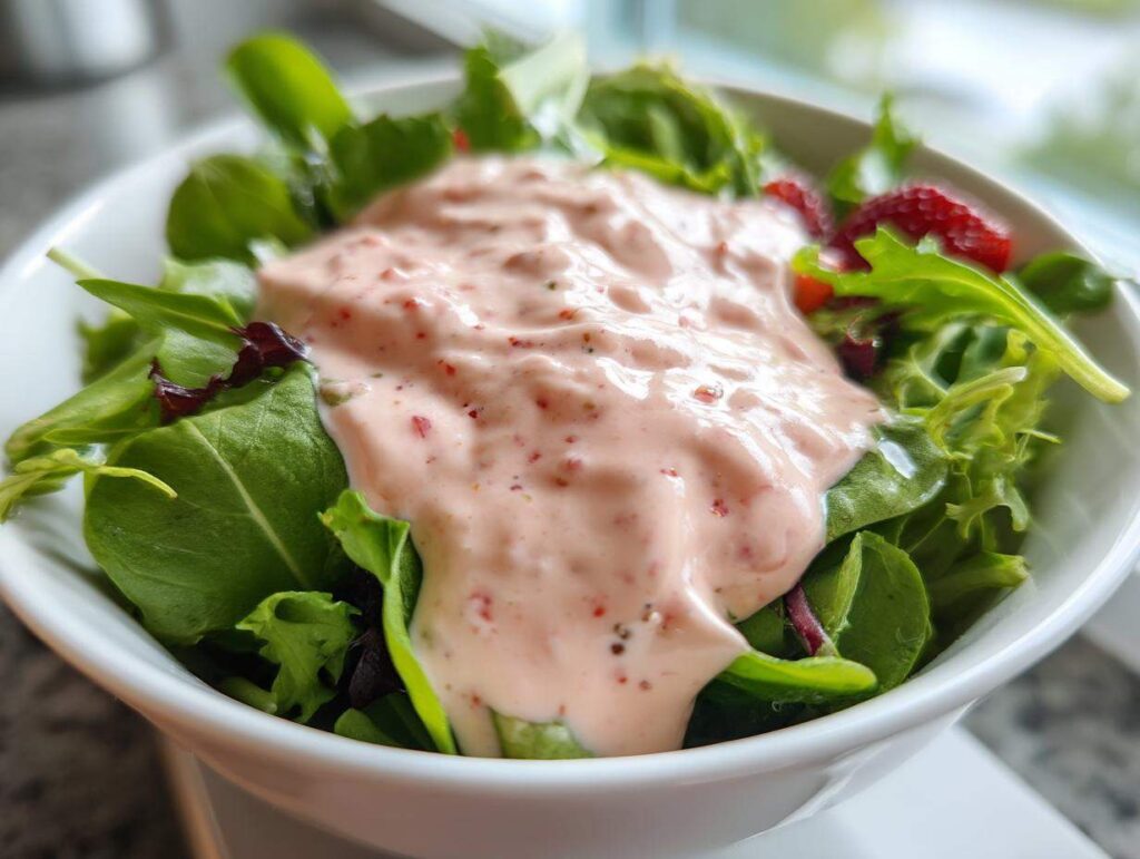 Creamy Strawberry Salad Dressing