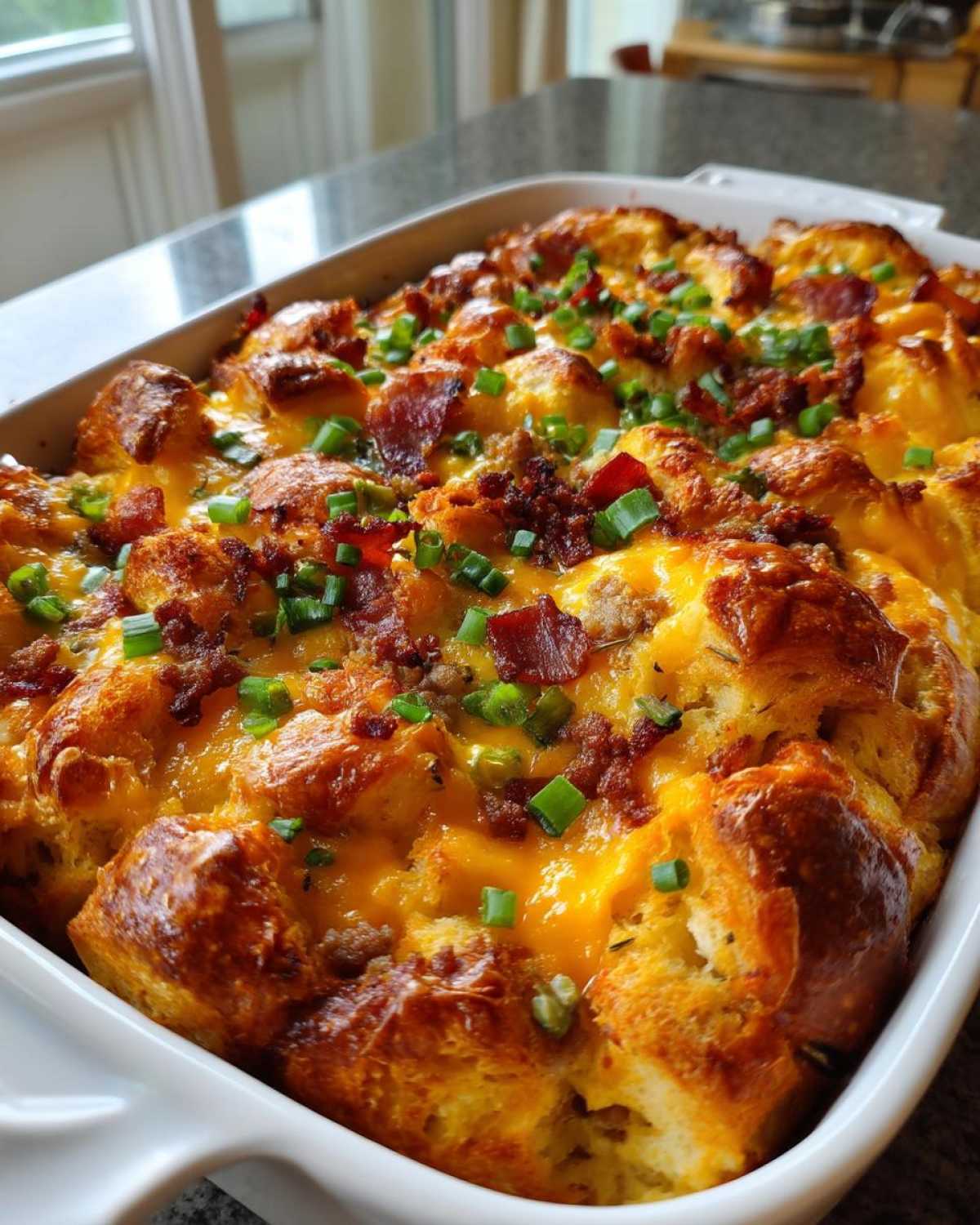 Croissant Breakfast Casserole