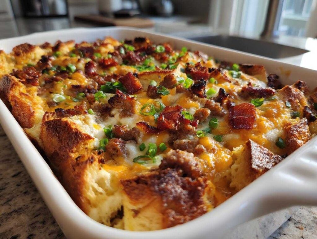Croissant Breakfast Casserole
