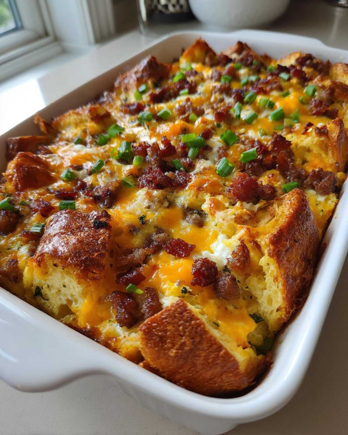 Croissant Breakfast Casserole