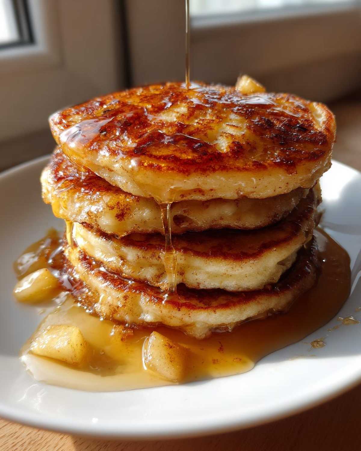 Fluffy Apple Pancakes