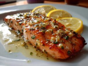 Garlic Butter Baked Salmon