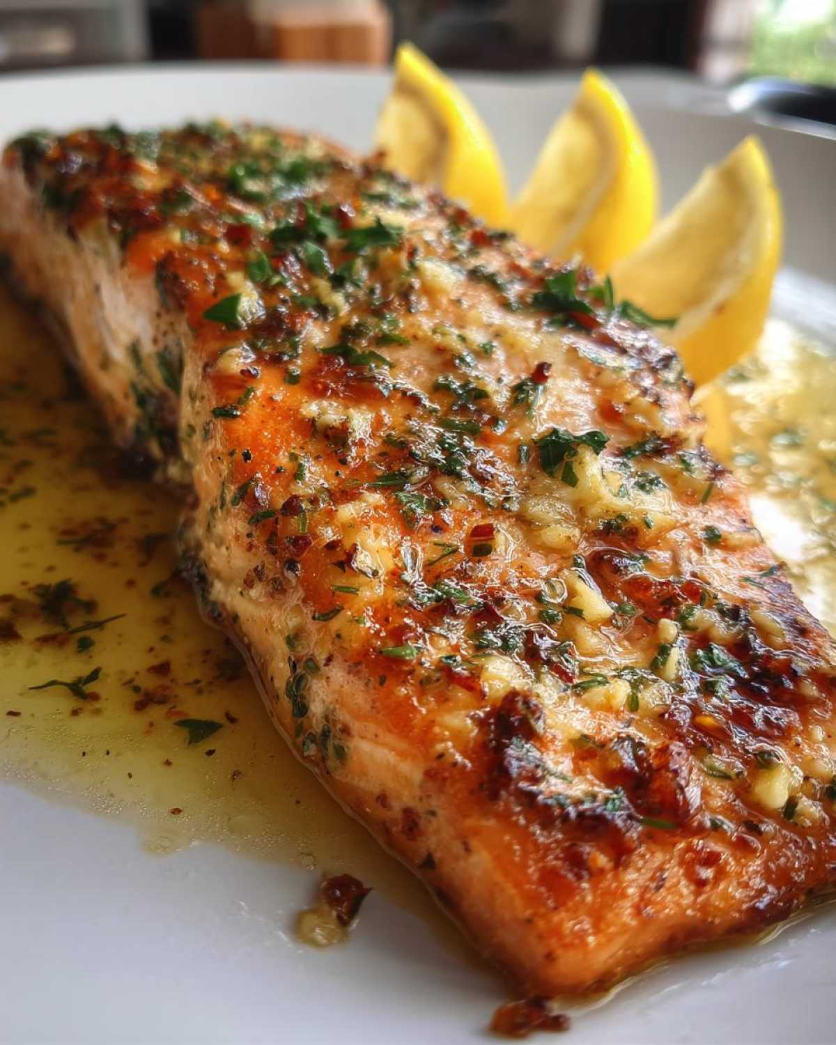 Garlic Butter Baked Salmon