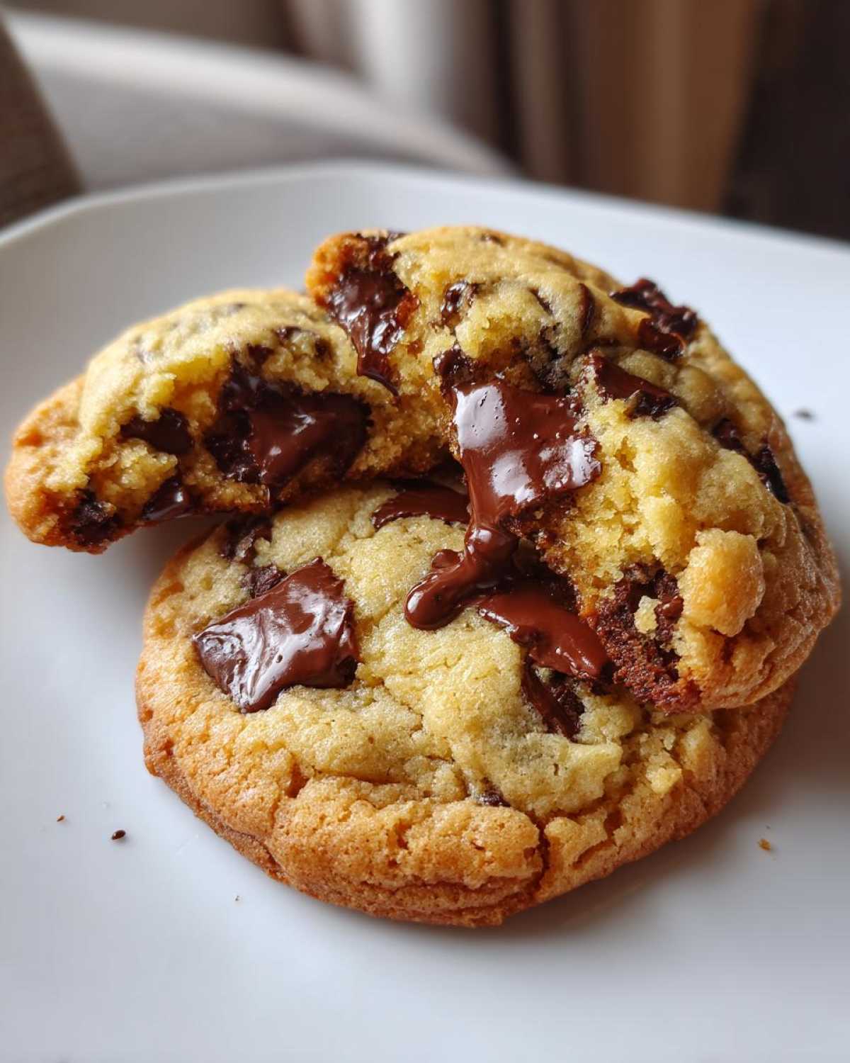 Gooey Chocolate Chip Cookies