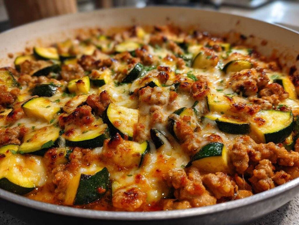 Ground Turkey and Zucchini Skillet