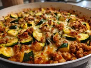 Ground Turkey and Zucchini Skillet