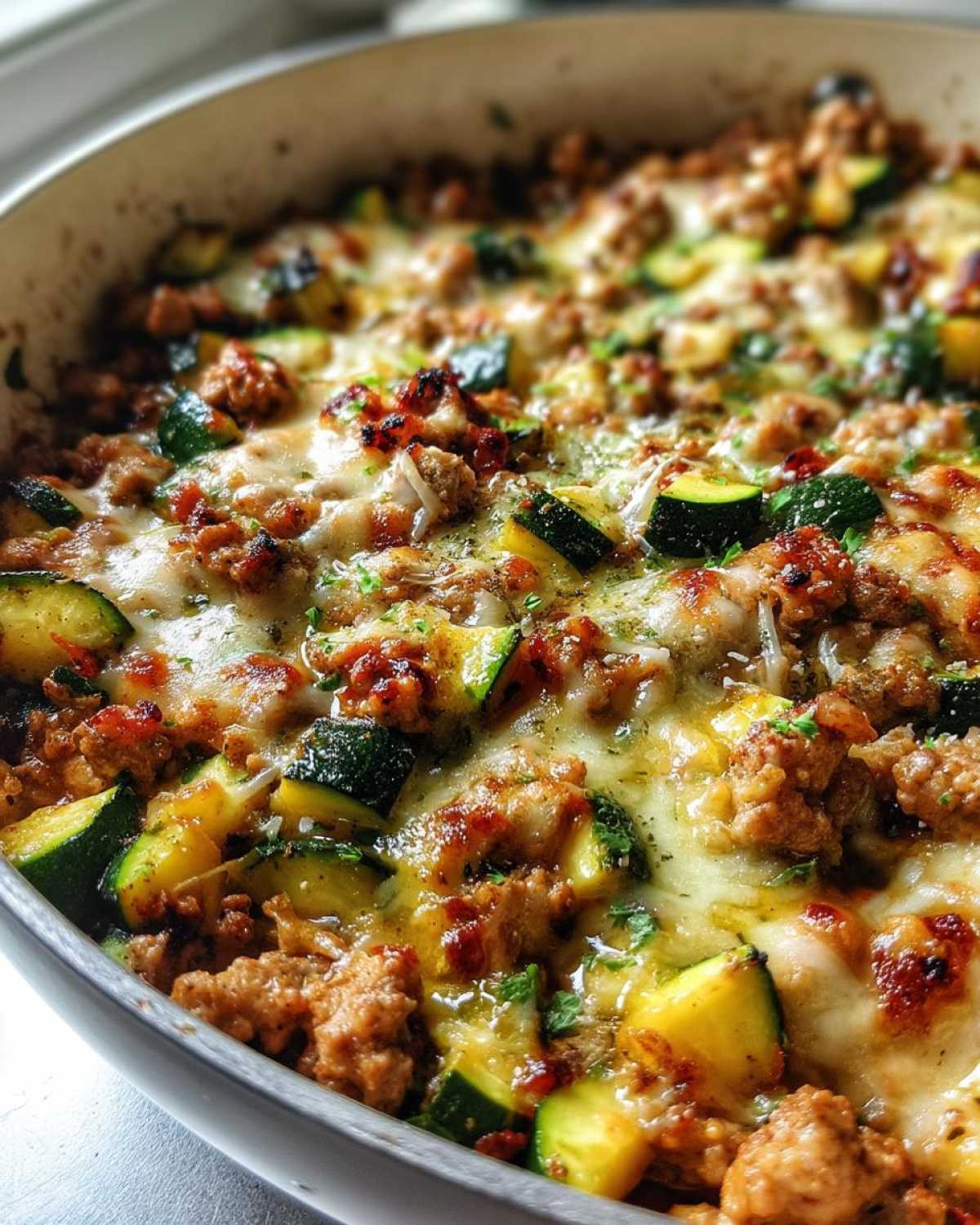Ground Turkey and Zucchini Skillet