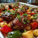 Hawaiian Chicken Sheet Pan Dinner