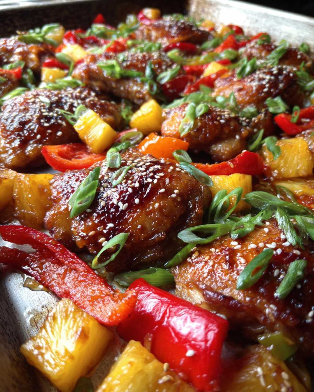 Hawaiian Chicken Sheet Pan Dinner