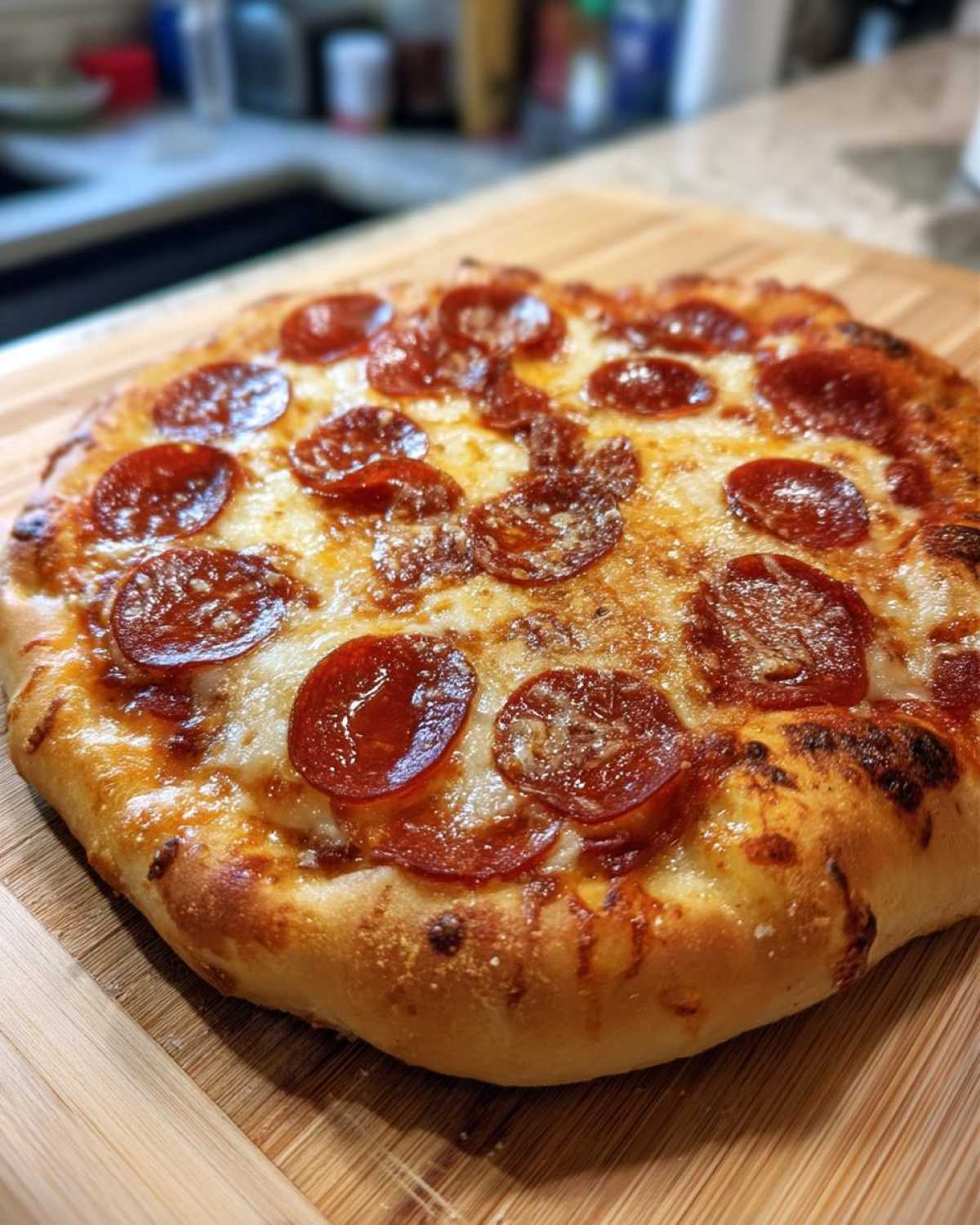 Homemade Pepperoni Pizza