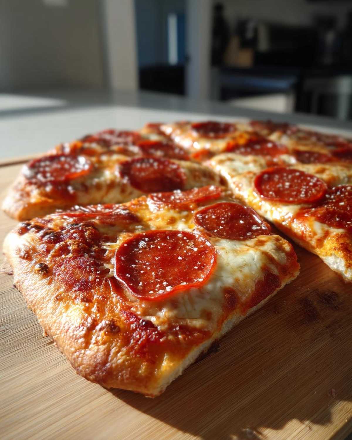 Homemade Pepperoni Pizza