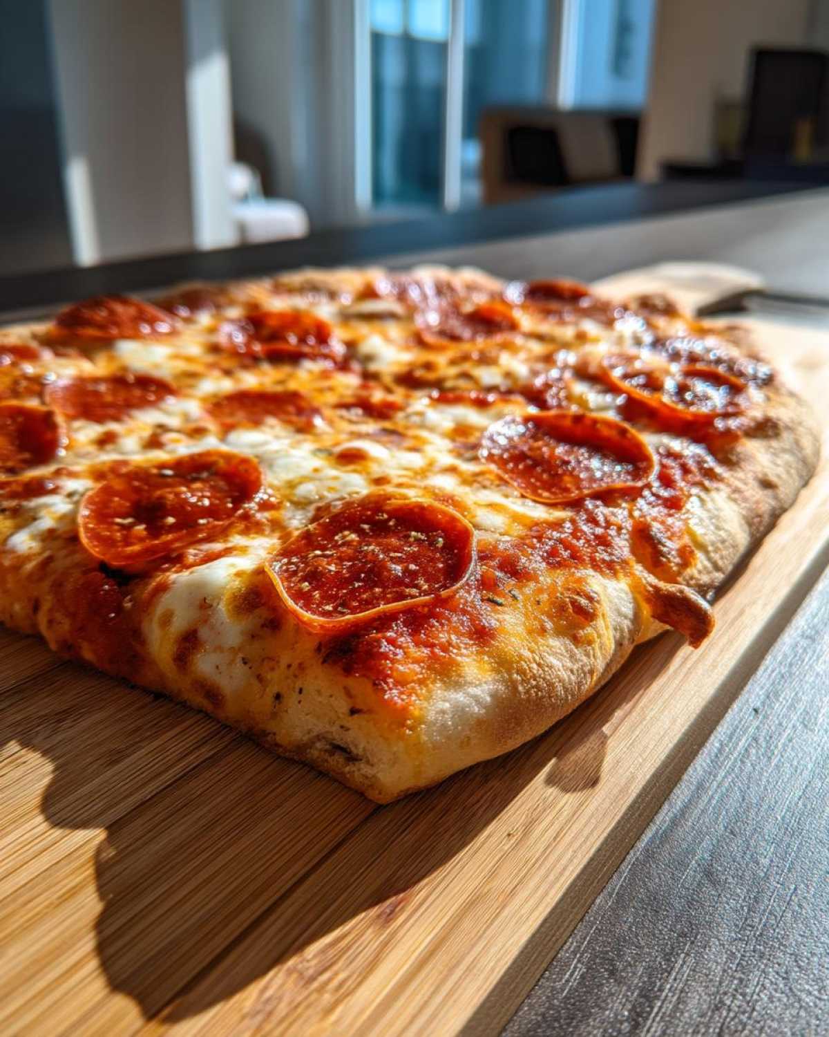 Homemade Pepperoni Pizza