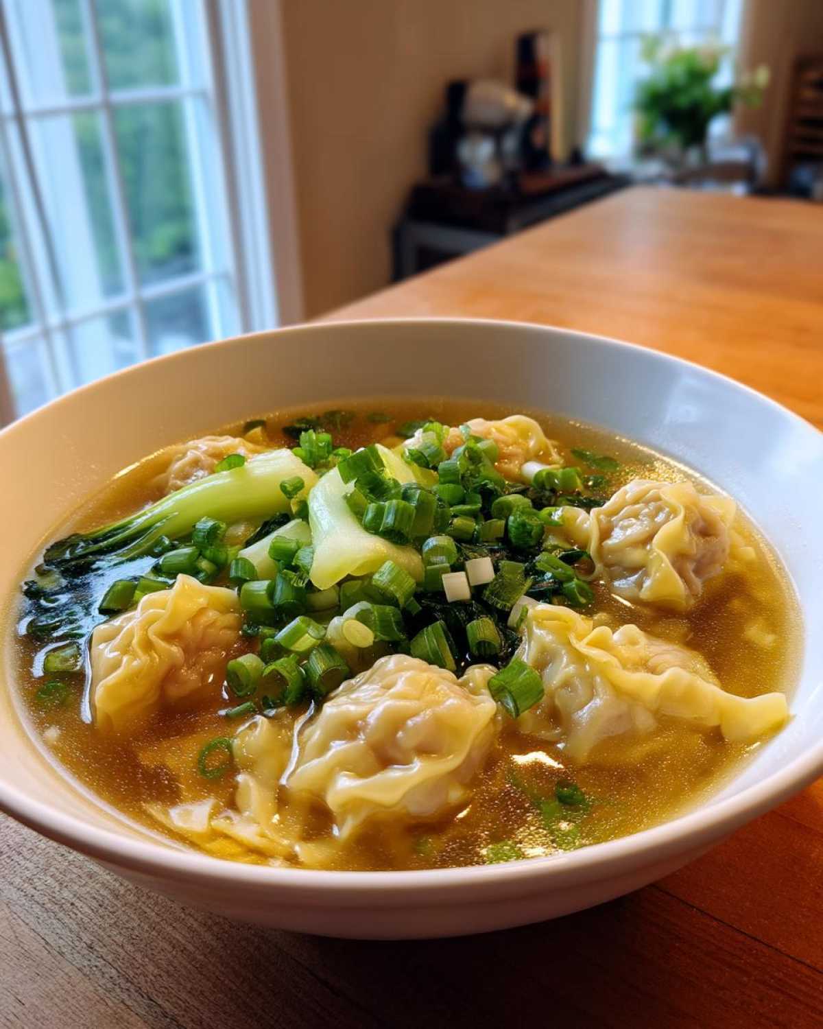 Homemade Wonton Noodle Soup
