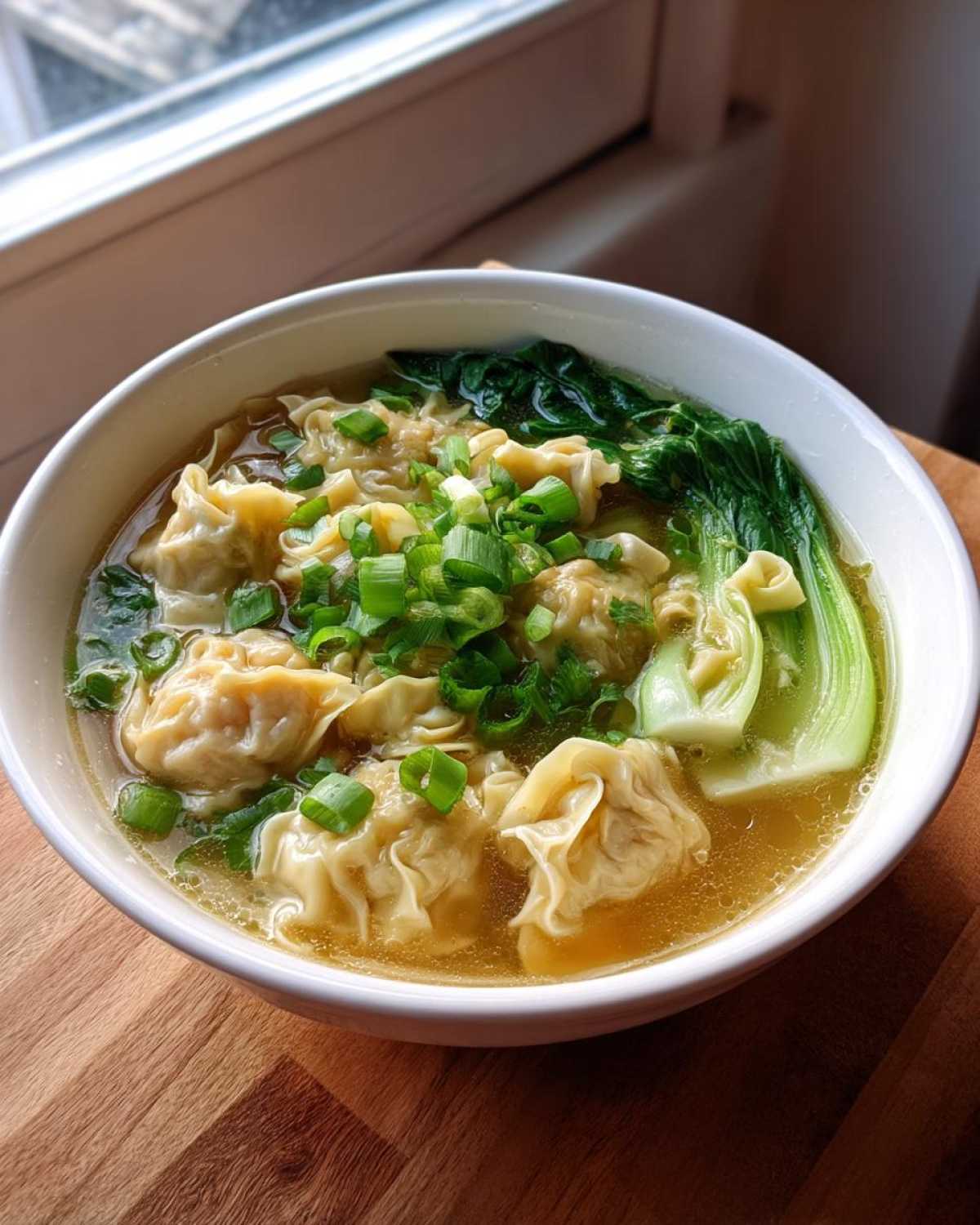 Homemade Wonton Noodle Soup