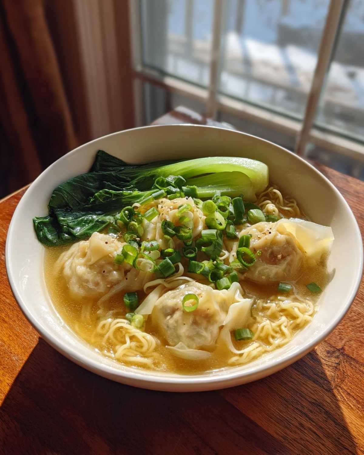 Homemade Wonton Noodle Soup