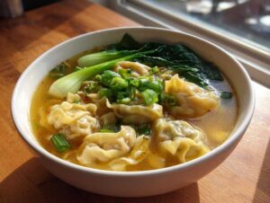 Homemade Wonton Noodle Soup