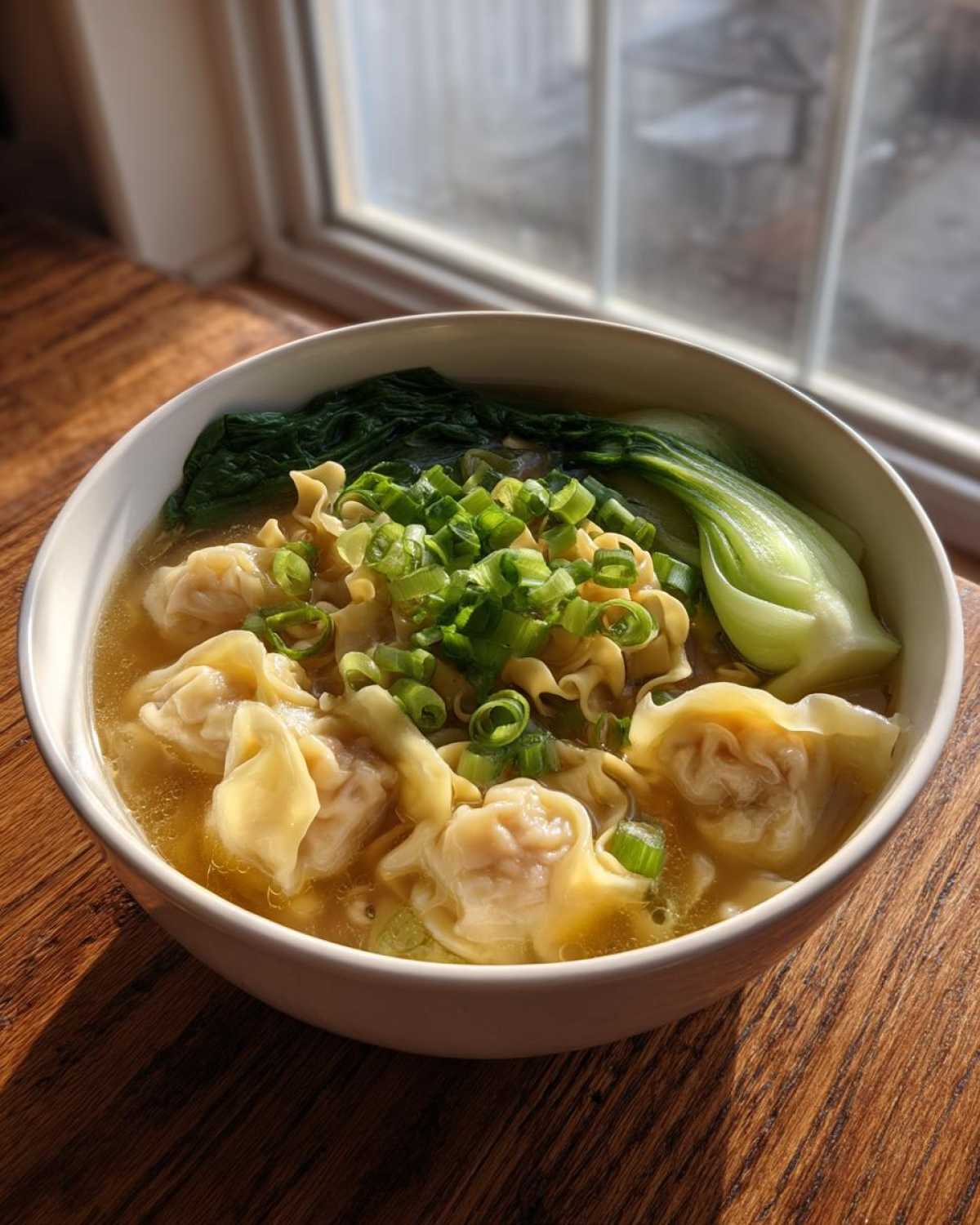 Homemade Wonton Noodle Soup