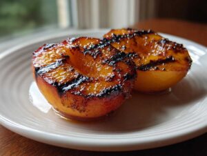 Honey Glazed Grilled Peaches