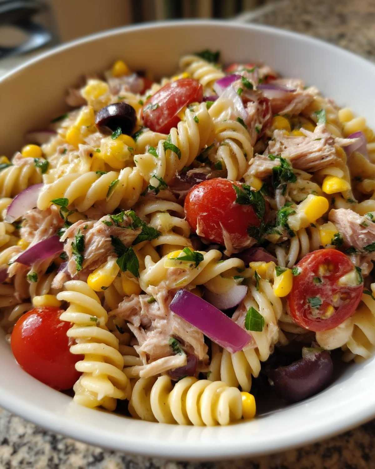 Mexican tuna pasta salad