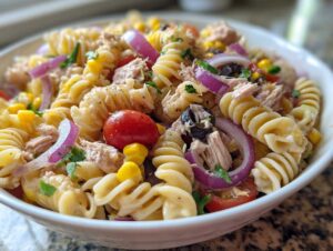 Mexican tuna pasta salad