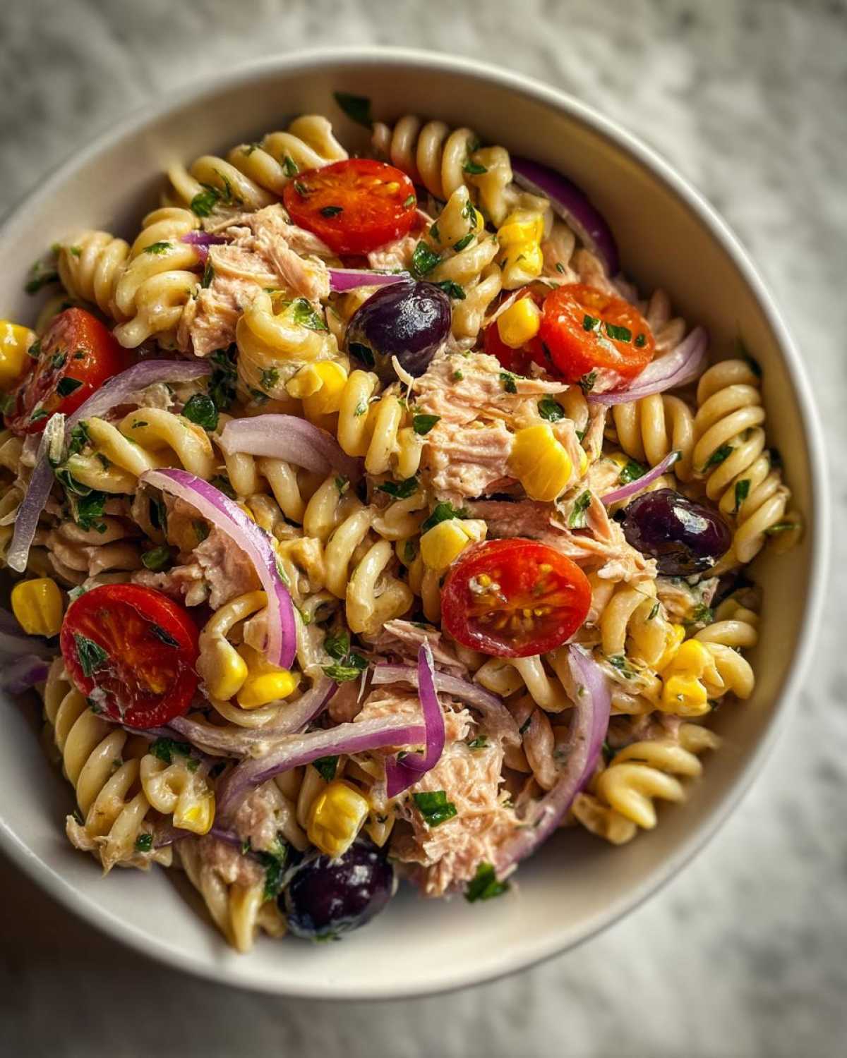 Mexican tuna pasta salad
