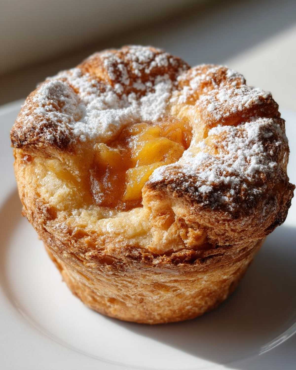 Peach Pie Cruffins