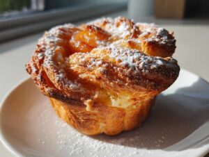 Peach Pie Cruffins