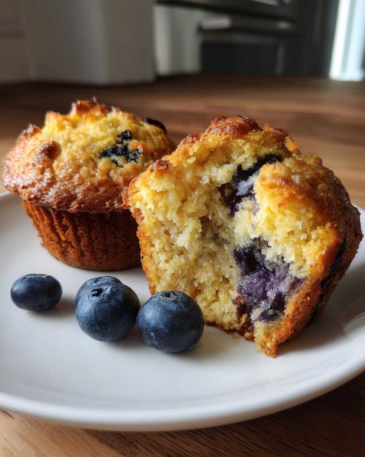 Protein Packed Blueberry Muffins