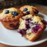 Protein Packed Blueberry Muffins