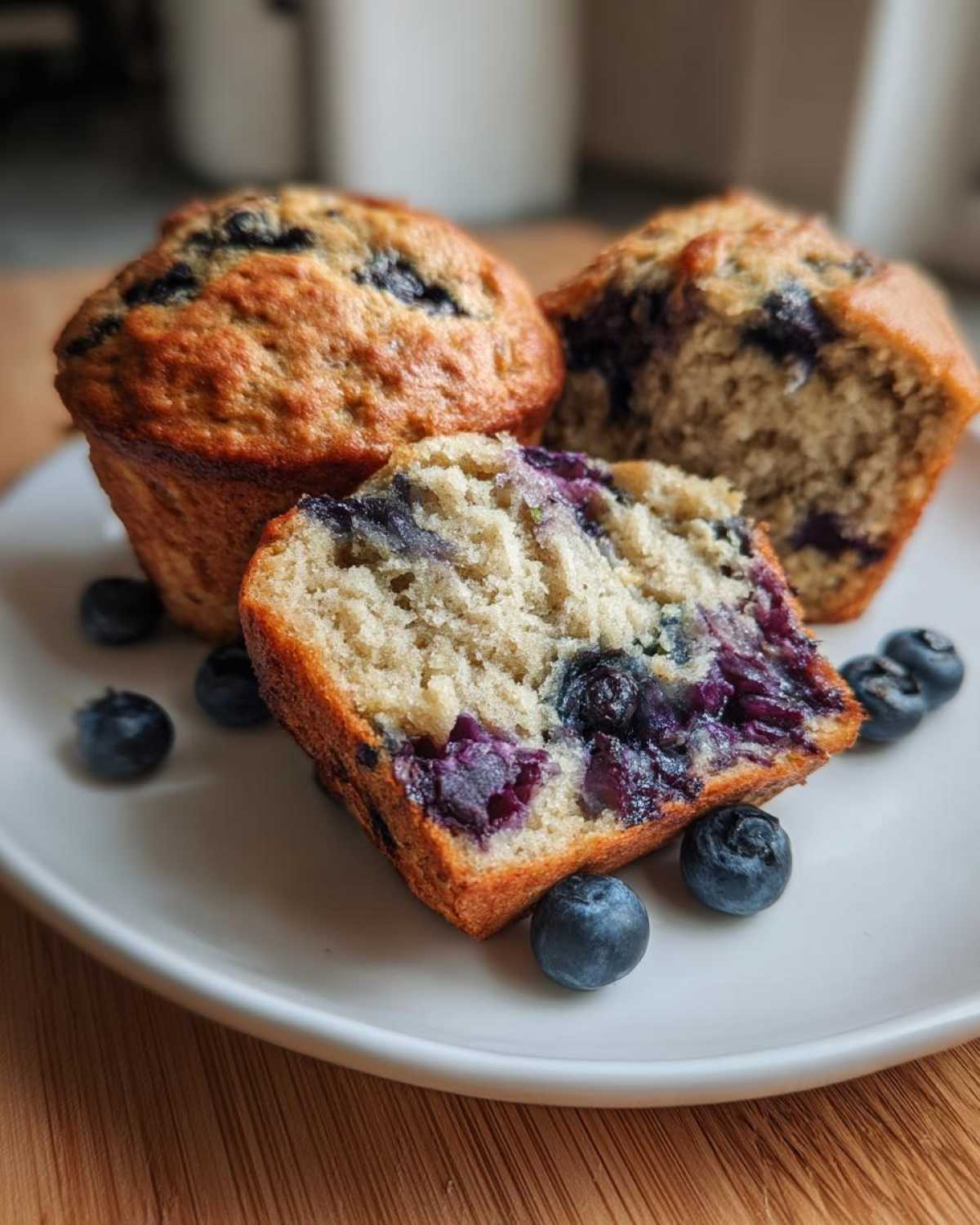 Protein Packed Blueberry Muffins