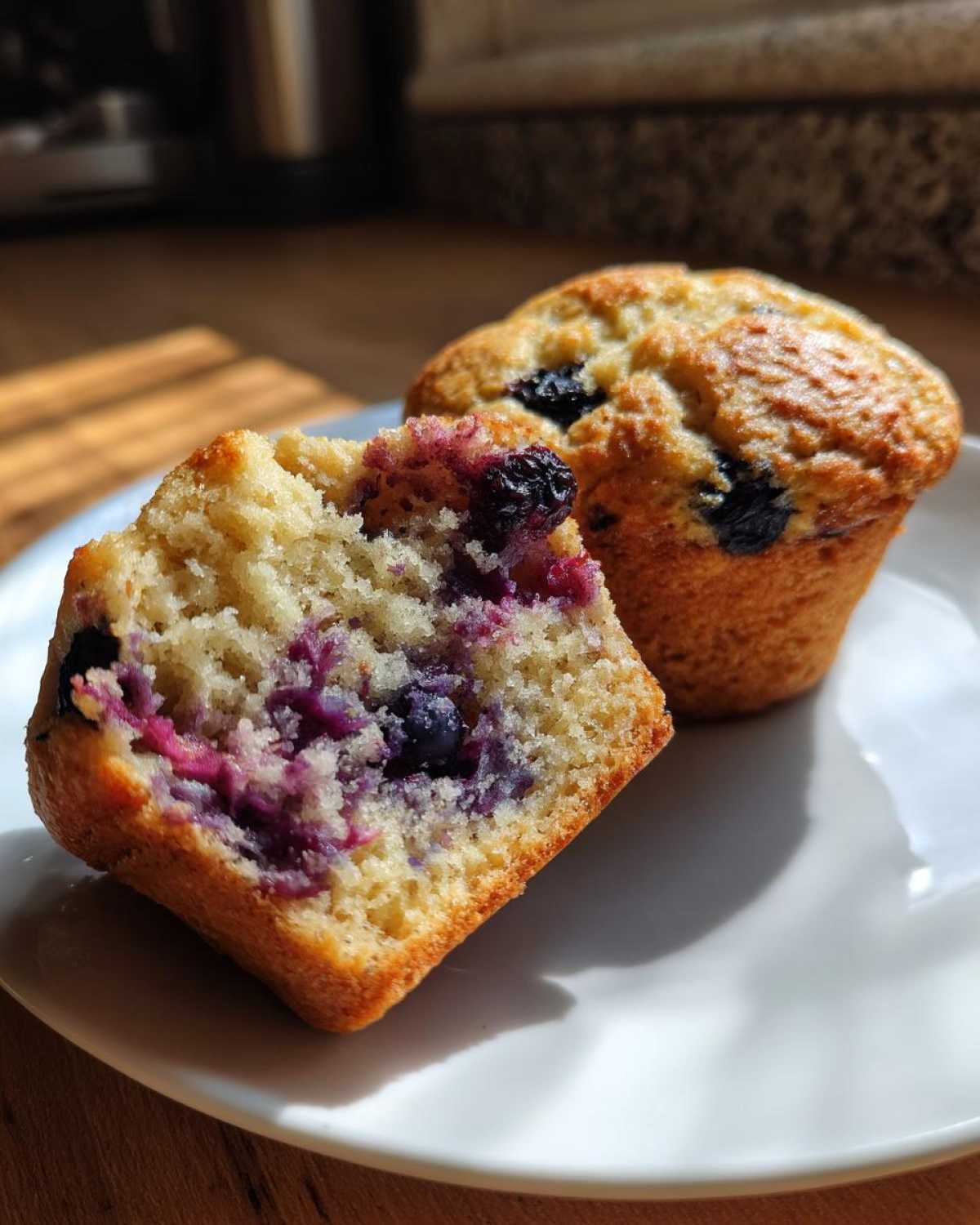 Protein Packed Blueberry Muffins