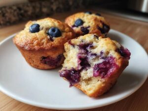 Protein Packed Blueberry Muffins