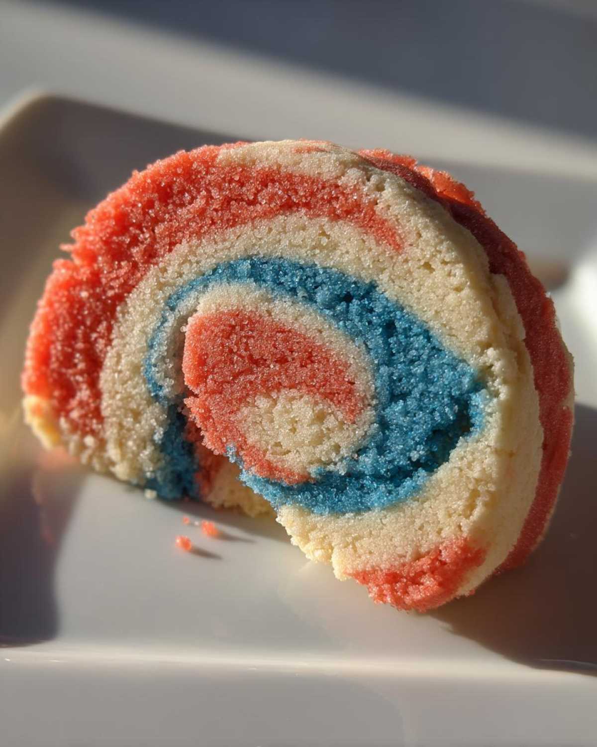 Red White Blue Pinwheel Cookies