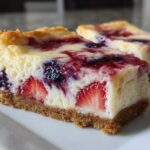 Red White and Blue Cheesecake Bars