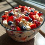 Red White and Blue Cheesecake Salad