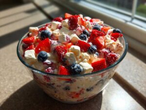 Red White and Blue Cheesecake Salad