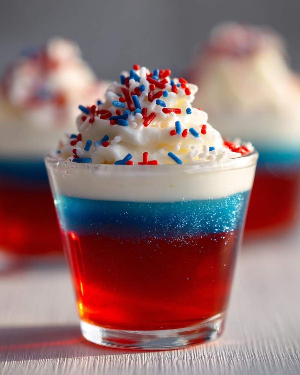 Red White and Blue Jello Shots