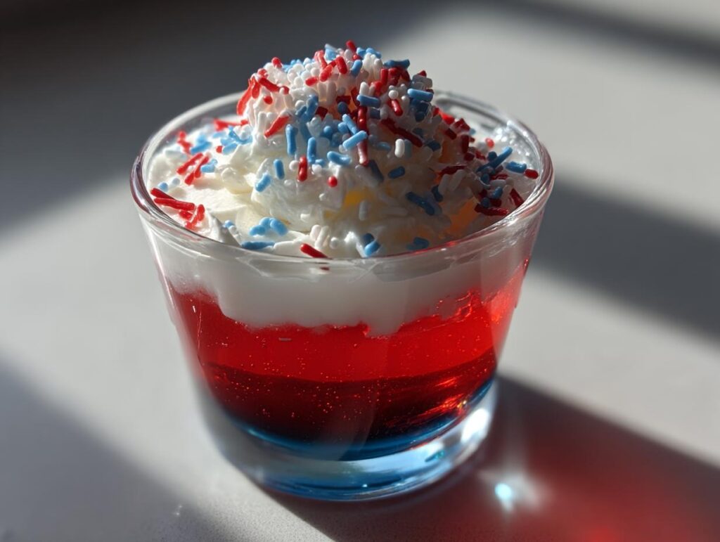 Red White and Blue Jello Shots