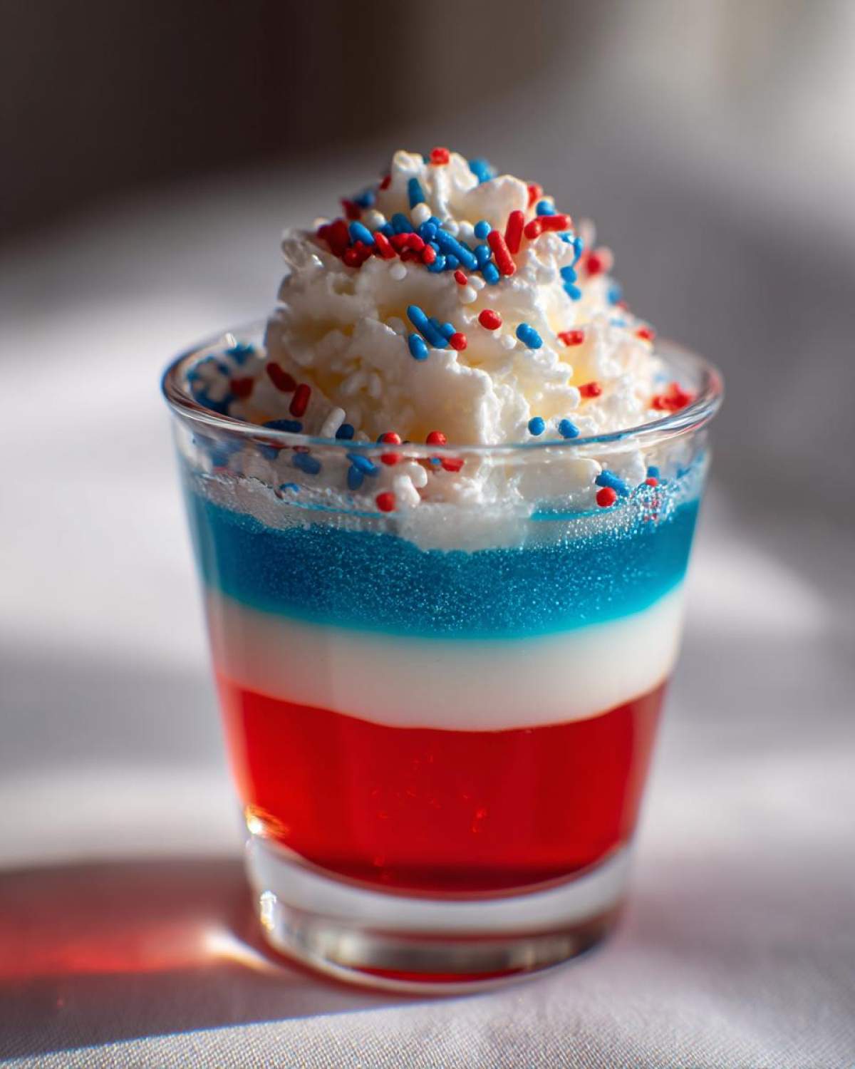 Red White and Blue Jello Shots