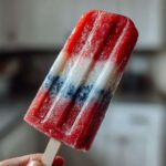 Red white and blue popsicles
