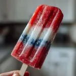 Red white and blue popsicles