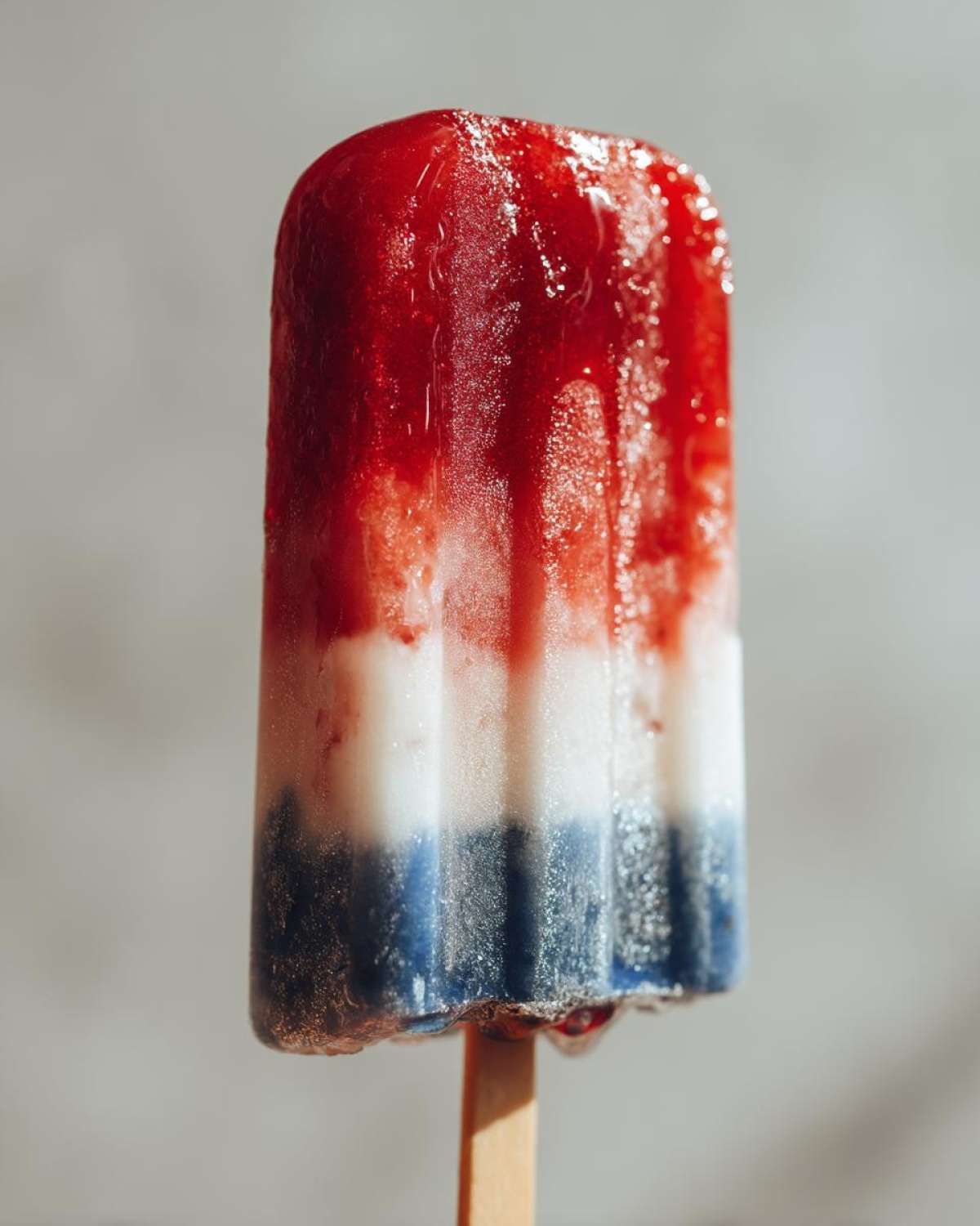 Red white and blue popsicles