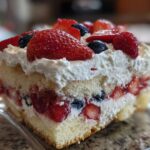 Red white and blue trifle